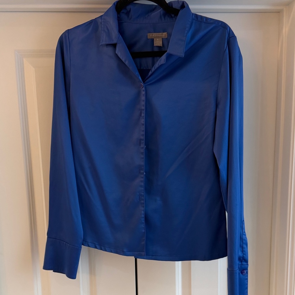 Investments Cobalt Blue Button-Up Shirt